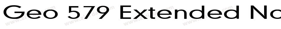 Geo 579 Extended Normal字体转换